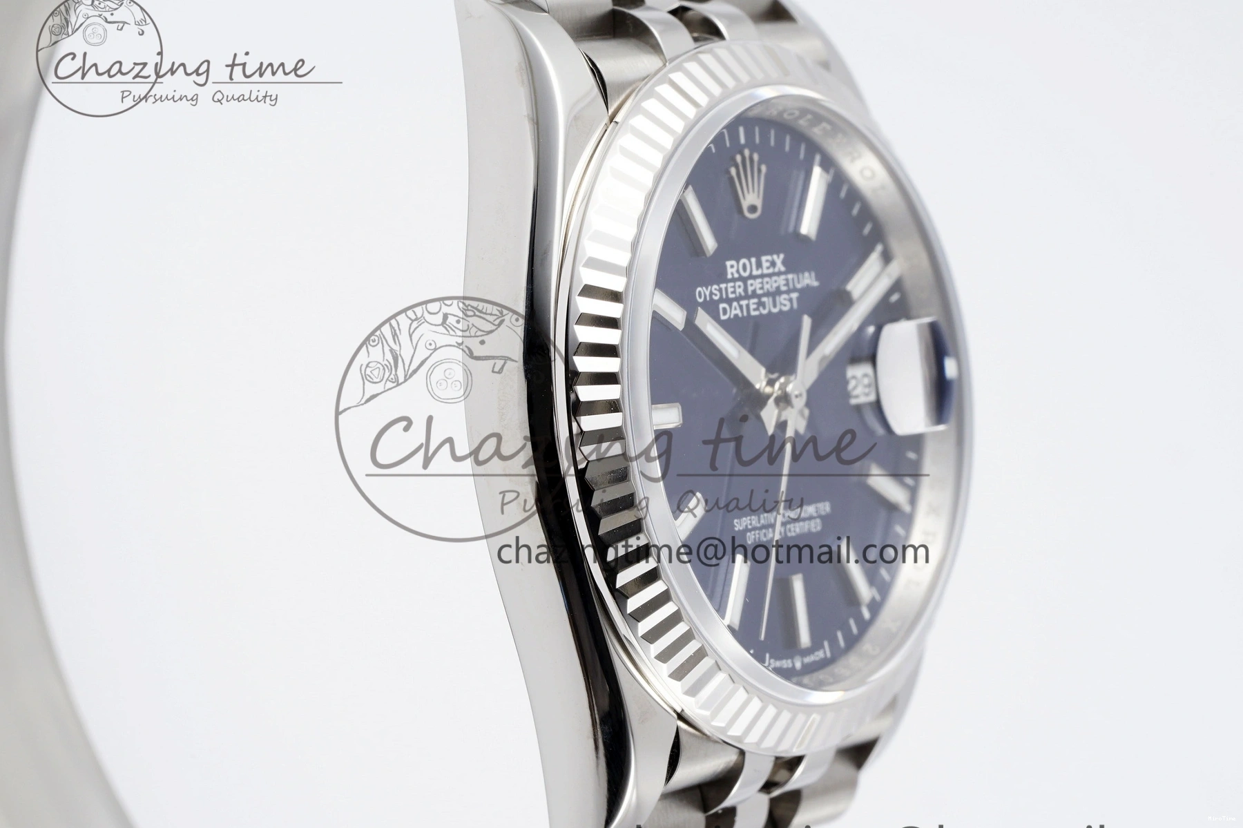MiroTime 0512 BestValue DateJust 36 SS 116234 VSF 1:1 Best Edition 904L Steel Blue Stick Dial on Jubilee Bracelet VS 2091
